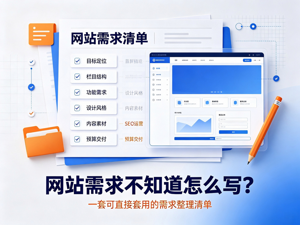 网站需求不知道怎么写？一套可直接套用的需求整理清单