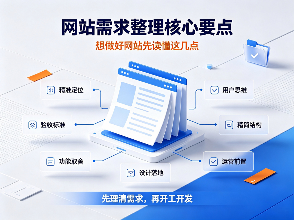 网站需求整理核心要点：想做好网站先读懂这几点